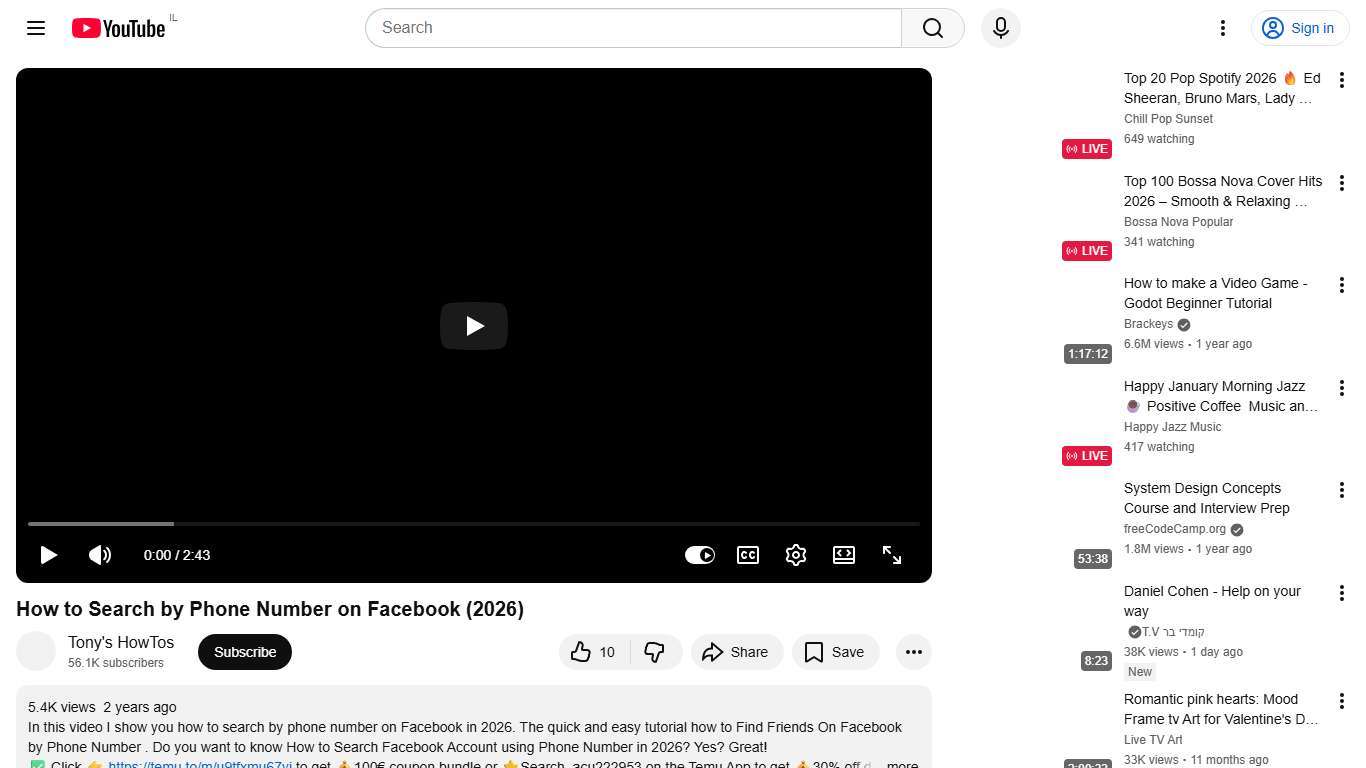 How to Search by Phone Number on Facebook (2026) - YouTube